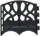 22401100912 Sde-20 Valley View New Scroll Decorative Lawn Edging Black