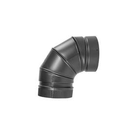 266230 Selkirk Metalbestos Black 6-inch 90 Elbow Matte 6 Inch Pack Of 1