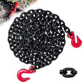 Senkeyfe 445005733707 Log Chain 5/16 Inch By 14 Feet Grade 80 Tow Chains With G70 Clevis Grab And Slip Ho