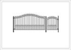 Set12x4pras Aleko Prague Style Wrought Single Driveway Gate And 655222804815