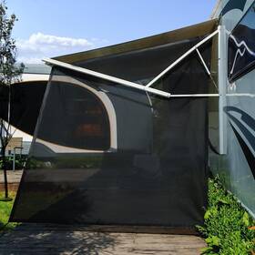 Ncl9x7 Shadeplus Rv Awning Side Shade 9ftx7ft Black Mesh Sun Screen Universal Tr