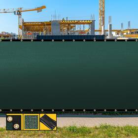 Shadespeare Ssp6x50-green 6ftx50ft Green Fence Privacy Screen With Bindings And Grommets Heavy Duty