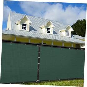 Shadewiz Swz6x50-green Privacy Screen Fence Cover Heavy Duty Fencing Mesh With Zip Tie 6ft X 50ft Green