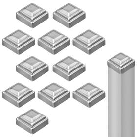 Shimeyao Ri-shimeyao-2077 12 Pcs 2 Inch X 2ftft Sliver Pressed Steel Post Caps For Square Posts Fence