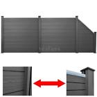 Shj7098780390965km Unbranded-generic Gray Wpc Fence