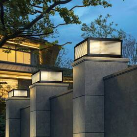 Sy-202401 Sholyard Large Columns And Pillars Solar Post Lights Outdoor Hard