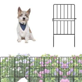 Shoplala Gfm-a24-12x24x10-1224 Garden Fence Animal Barrier 10 Panels 12in L X 24in H Rustproof Decorativ