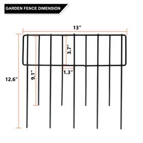 Lp1945 Siliconehoseonline 10 Pack No Dig Animal Barrier Fence Black Protective 13 Inch X12.6