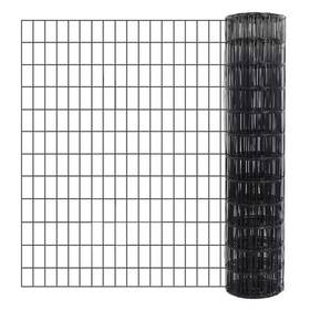Silverpark 445020072089 36 Inch X 50 Ft. 16-gauge Black Pvc Coated Precision Welding Metal Poultry Fencin