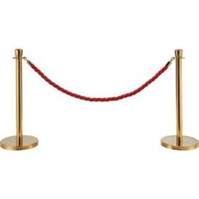Sim Supply Blocked Brand 269386rd Industrial Red Vinyl Braided Rope 59 Inch With Ends For Portable Gold Post