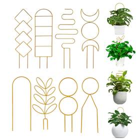Ppj-003 Simabsie Ppj-003/4-us 8 Packs Trellis For Potted Plantmetal Wire Stake Climbing Plants Indoor Hous