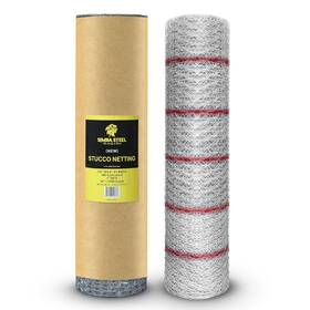 20ga Simba Steel 850066592366 New Stucco Netting 36 In X 150 Ft 1/8 Inch Self Furred 1 Mesh Hot D