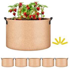 Simple Deluxe 198401021271 5 Pack 20 Gallon Grow Bags 300g 20.5 Inches 5-pcs