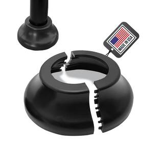 Simshoe 857924002197 Deck Post Base Cover Durable Snap-together Round Shoe Instantly Tr