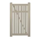 Skpo-altnr-5x44 Weatherables Khaki Sarasota Spaced Picket Framed Vinyl Pool Fence Gate