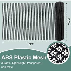 A235 Skwirrle Chicken Plastic Wire Fencing Mesh - Heavy-duty Black Fence