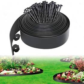 Skwirrle Sdds01 4 In Tall Landscape Edging 40ft Plastic Garden Border With 60 Anchori
