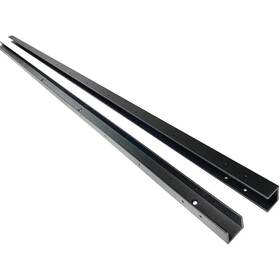 Slipfence 445048218292 Fence Rail Channels 70 Inch 2 Pack Black Aluminum Channel Kit For 6 Ft Slipfence 445048218292 Fence Rail Channels 70 Inch 2 Pack Black Aluminum Channel Kit For 6 Ft