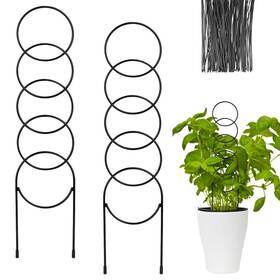 Slyb Ppj10 2 Pack Plant Trellis For Climbing Plants Outdoor 4in X 17.5in Sturdy Stainle