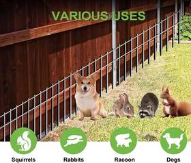 Smarkey 796647930366 Stainless Animal Barrier Fence Outdoor Fencing For Dogs Rabbits Pet