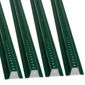 Smartsign K-153-6-4 6ft U Channel Sign Post Green Baked Enamel Steel 2lb Heavy Weight Pack Of 4