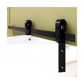 Bij-1-100 Smartsmith 43 Inch Bi-folding Barn Sliding Door Hardware J Shape Mount Track Kit Heavy D
