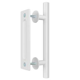 Smartstandard B0ccv5qjzr 12 Inch Barn Door Handle Pull Heavy-duty White Sliding Rustic Steel