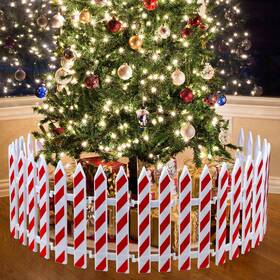 Soaoo Xla-soaoo-965 36 Pcs Christmas Tree Gate Fences Decoration Candy Cane Picket