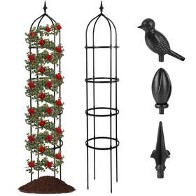 Sorangeun So-600192 6 Feet Garden Trellis For Climbing Plants 1 Pack Obelisk Tall