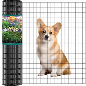 Sottorich 747783943253 Wire Fence 24in X 50ft 2x 3 16ga Black Pvc Coated Garden For Yard Gar
