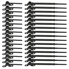 H-7r20-1 Sowtowe H-7r20-1/8 20 Pairs Black Cable Railing Hardware Stainless Steel Kit