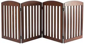 Spirich Ss24-spt-p409wp 96 Inch Extra Wide 28 Tall Dog Gate 4 Panels W X H Warm Pecan