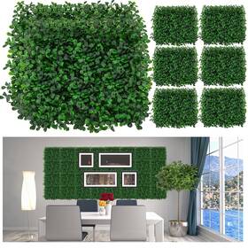 Sportyouth A-df-201 Artificial Grass Wall Panels 8 Pcs 10x10 In Boxwood Backdro