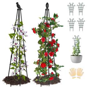 Sportyouth A-pt01 2 Packs Garden Trellis For Climbing Plants Outdoor 63 Inch Tall Rustproof Me