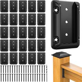 Bc40 Steel Dn Mate 40 Pcs Deck Railing Bracket Connectors For 2x4 Actual 1.5 Inch X3.5