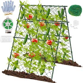 Stg12ct001 Stfali 63 Inch H X 47 L Cucumber Trellis For Raised Bed Adjustable Garden Cl