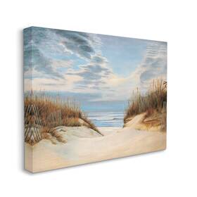 Stupell Industries 049182338174 Alluring Cloudy Beach Path Wooden Fence Tall Grass Designed By Richard Dunah