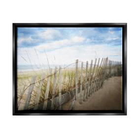 Stupell Industries 196216956665 Seaside Boardwalk Ocean Sand Fence Beach Grass Design By Graffitee Studios