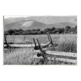 Stupell Industries 197081275899 Countryside Ranch Fence Rural Pasture Grass Photography Wood Wall Art Design