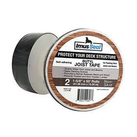 Styxe Inc. Sisbjtns-1-625-50-2r Butyl Joist Tape For Flashing Deck Joists And 1-5/8 Inch X 50 2 Rolls Non-skid