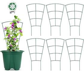 Sumgrow S-sy-16-6 6-pack Indoor Plant Trellis - 16 Inches Heavy-duty Metal For Climbing