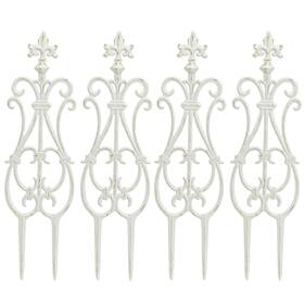 Sm-0821 Sungmor Decorative Cast Iron Flower Bed Fence 28 Inch Tall Vintage Garden Edging Border Sm-0821 Sungmor Decorative Cast Iron Flower Bed Fence 28 Inch Tall Vintage Garden Edging Border