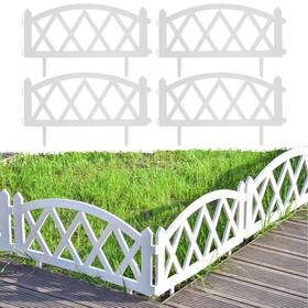 Sm-316 Sungmor Plastic Garden Fence Border Set - Lightweight Decorative Landscape Edging Pan Sm-316 Sungmor Plastic Garden Fence Border Set - Lightweight Decorative Landscape Edging Pan