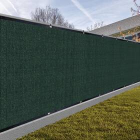 Sgfn-ml65 Sunny Guard Privacy Screen Fence 6ft X 50ft Dark Green Heavy Duty Dustproof Den