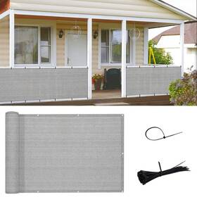 Sunny Guard Sgfn038-37 3ftx16ft Brown Grey Balcony Deck Privacy Screen Fence Apartments R