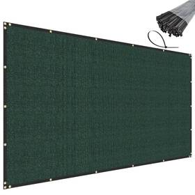 Sunnyroyal Fs13e0412ge 4ft X 12ft Green Privacy Fence Screen Heavy Duty Windscreen Net Shade Fabric Wi