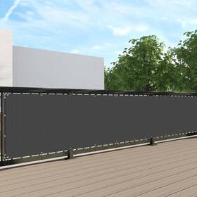 Sunnyroyal Scifns16e0325bk 3ftx25ft Balcony Privacy Fence Apartment Uv Protection Screen