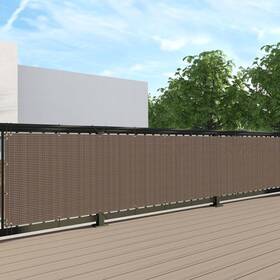 Sunnyroyal Scifns16e0325bw 3ftx25ft Balcony Privacy Fence Screen Apartment Railing Deck Cover