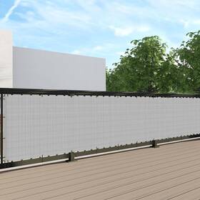 Sunnyroyal Scifns16e0325gy 3ftx25ft Balcony Privacy Fence Screen Apartment Railing Deck Cover 3ft Outdoor