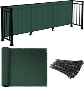 Ek-s0350ge Sunrise 3ft X 50ft Balcony Privacy Fence Screen Cover With Zip Ties Outdoor